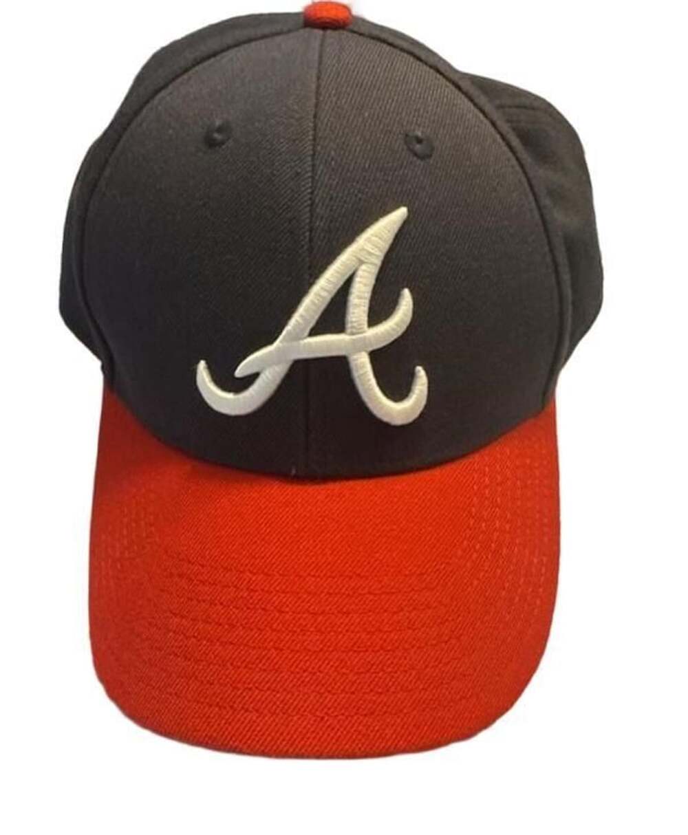 47 Brand Atlanta Braves MLB Baseball Cap Hat Navy Blue Red OSFA Adjustable